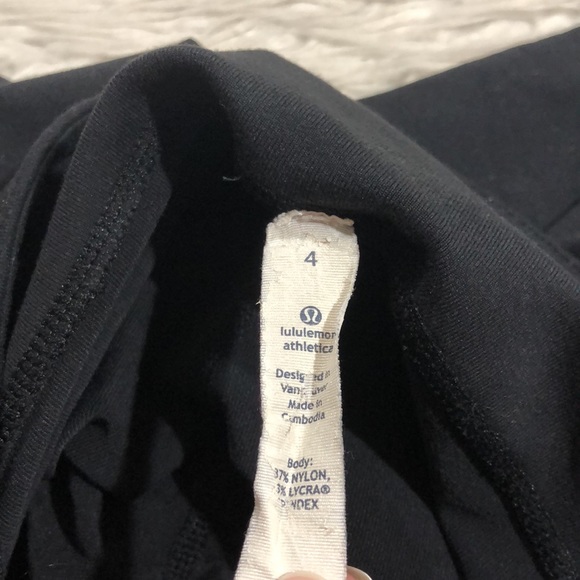 Lululemon Wunder Under Luon Mid Rise Black Leggings - Picture 4 of 11